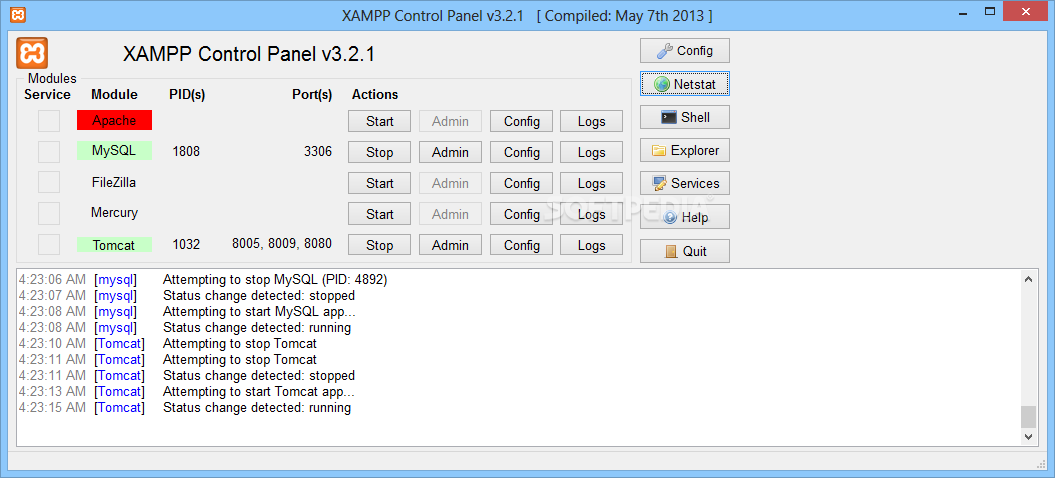 xampp free download for windows 7 64 bit